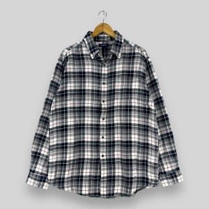 Vintage Kariertes Tartan Multicolor Flanell Großes Y2K Kariertes Kariertes Flanell Rustikales Hipster Boyfriend Shirt