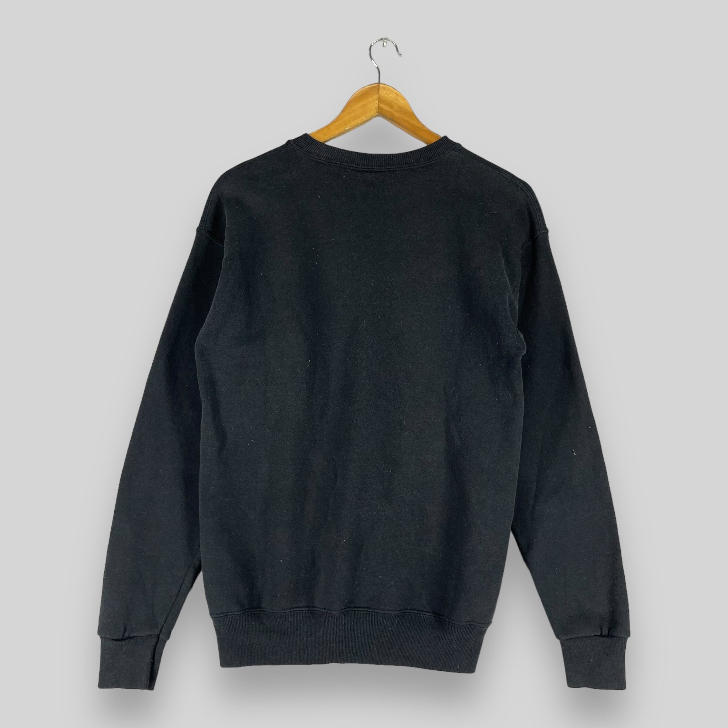 Vintage 1990s Gray Wolf Crewneck Sweatshirt Small Fine Art All