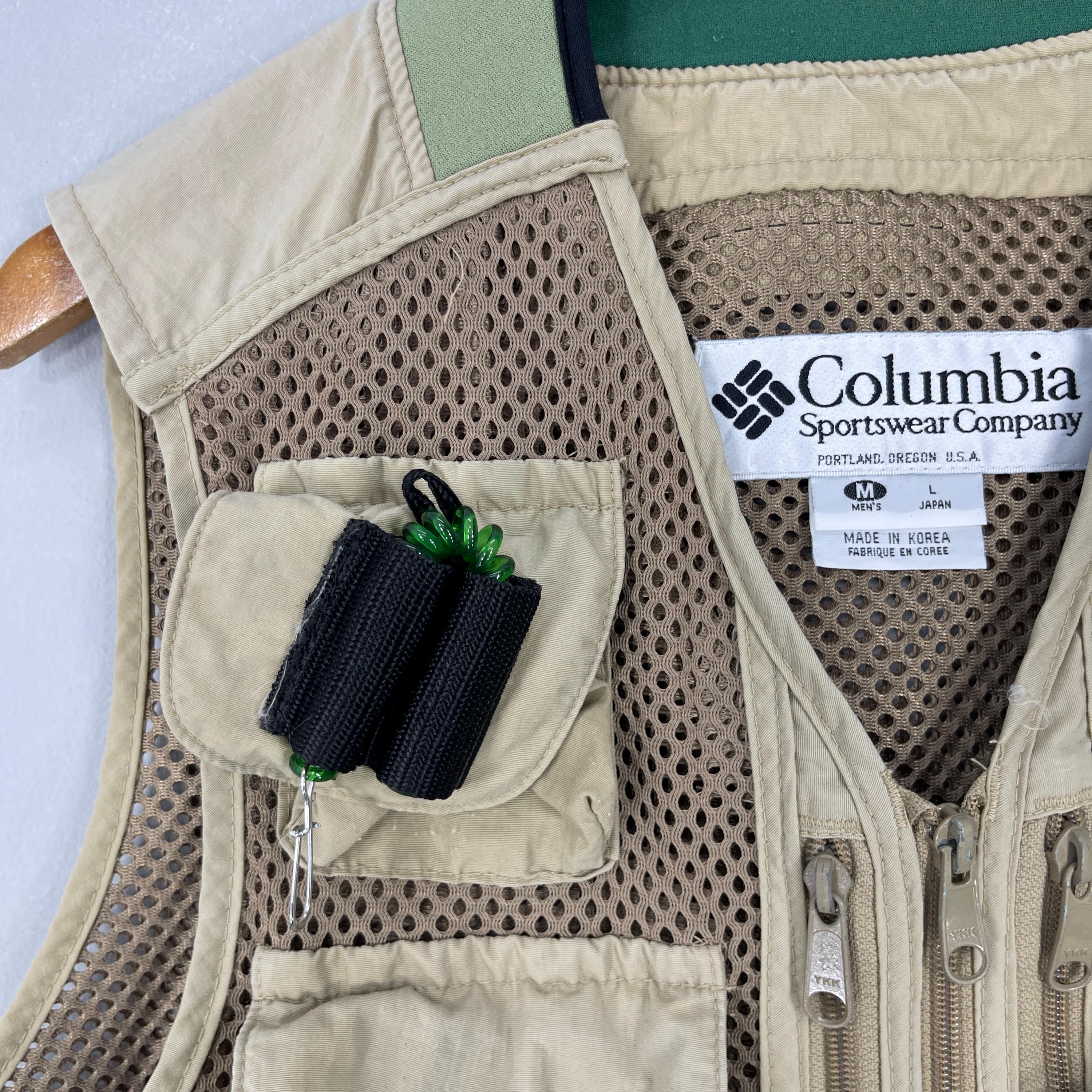 COLUMBIA PFG Fishing Vest Jacket Men's Medium Vintage 90's - Mesh