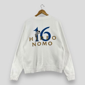 ロサンゼルス・ドジャース 野茂　白スウェット Mサイズ 1995年USA製 90s Dodgers ドジャーズ 野茂英雄 USA製 トレーナー スウェット