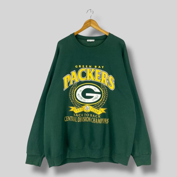 Vintage 90's Green Bay PACKERS Sweatshirt Oversized Nutmeg Back to