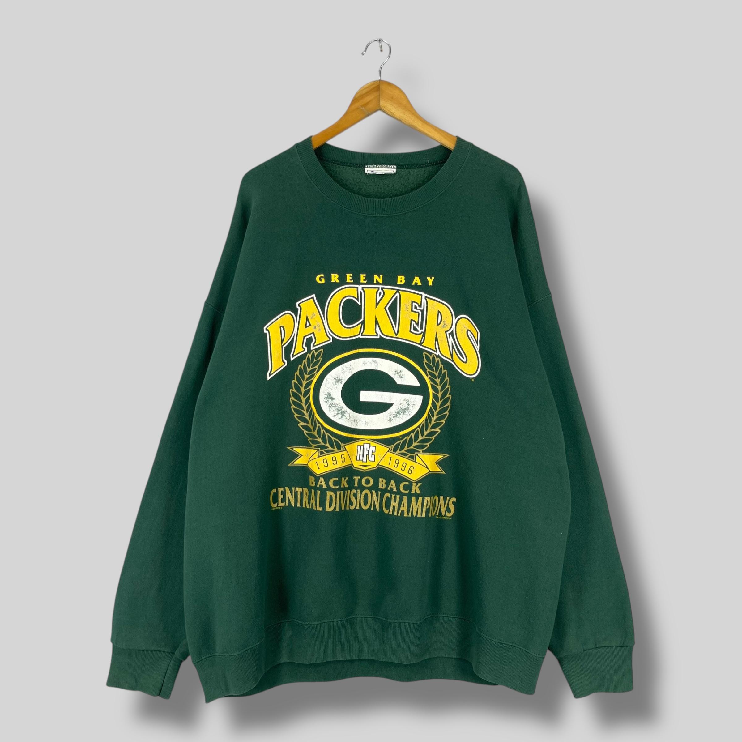 Vintage 90's Green Bay PACKERS Sweatshirt Oversized Nutmeg Back to