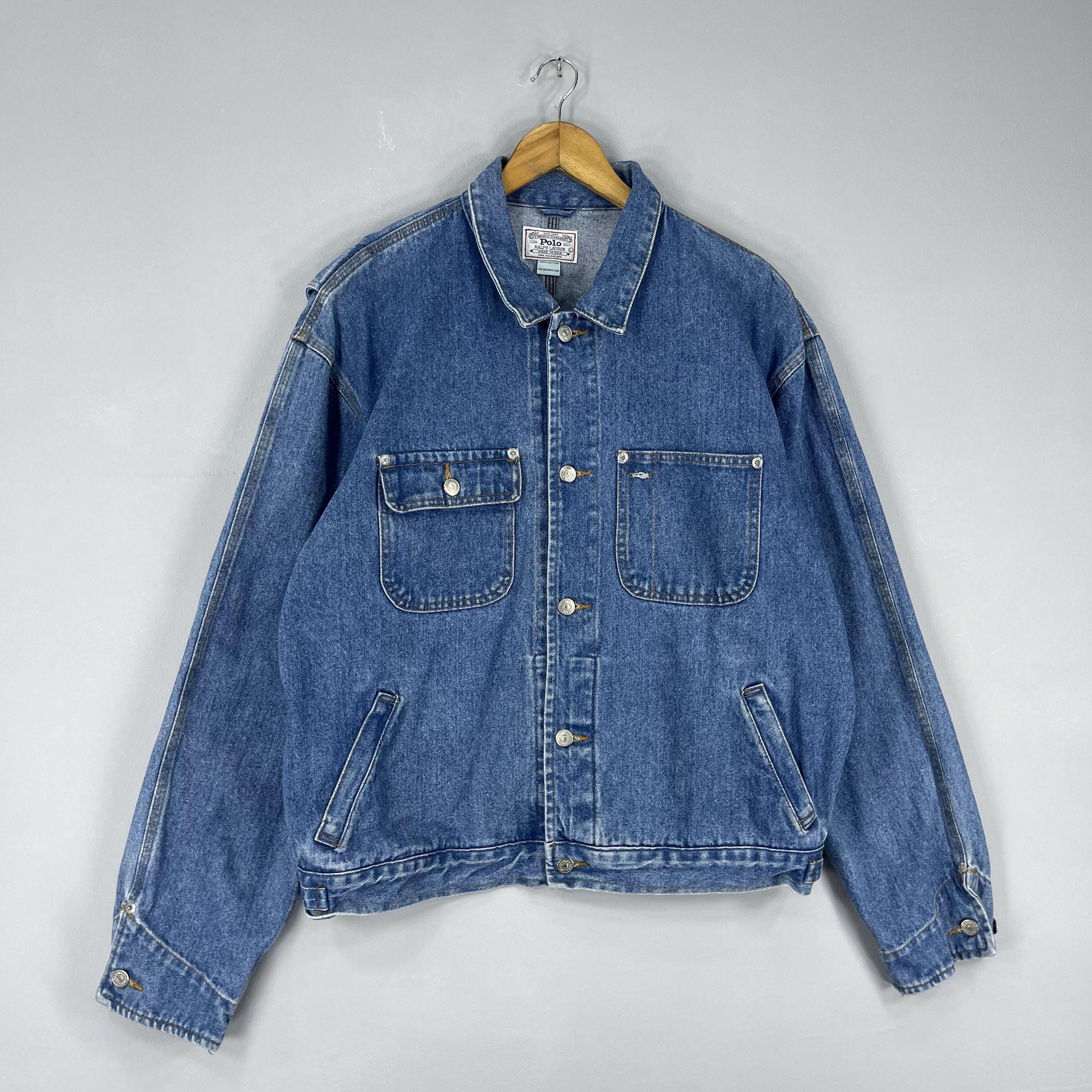 Polo RALPH LAUREN Type 2 Denim Jacket Large Vintage 1990s