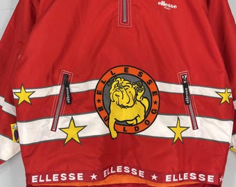 GQ994◇ellesse : BULLDOG :スキージャケット◇O◇ Vintage 1990s ELLESSE Bulldog Ski Jacket Large Ellesse