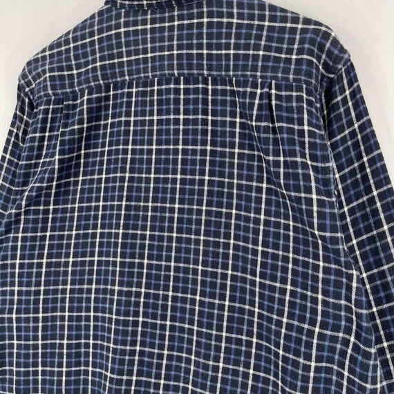 Checkered Gingham Flannel Shirt Large Vintage 199… - image 8