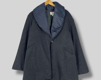 Vintage 90s Giorgio Armani Wool Long Coat Jacket - Etsy