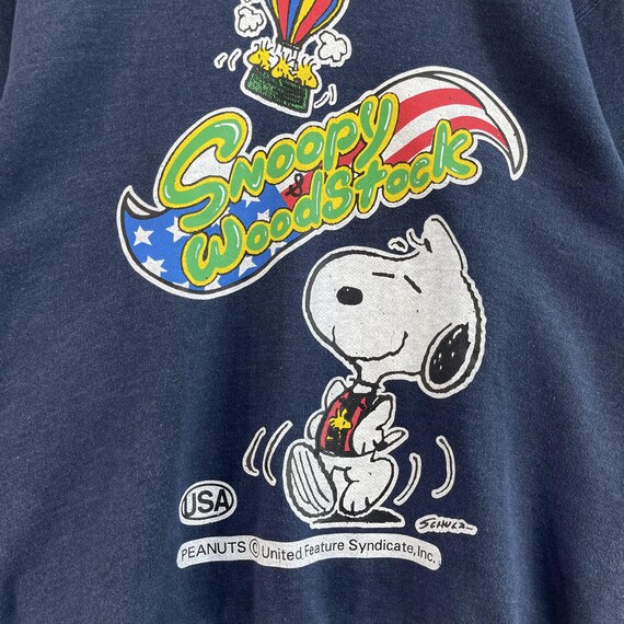 SNOOPY Peanuts Cartoon Crewneck Sweatshirt Medium Vintage