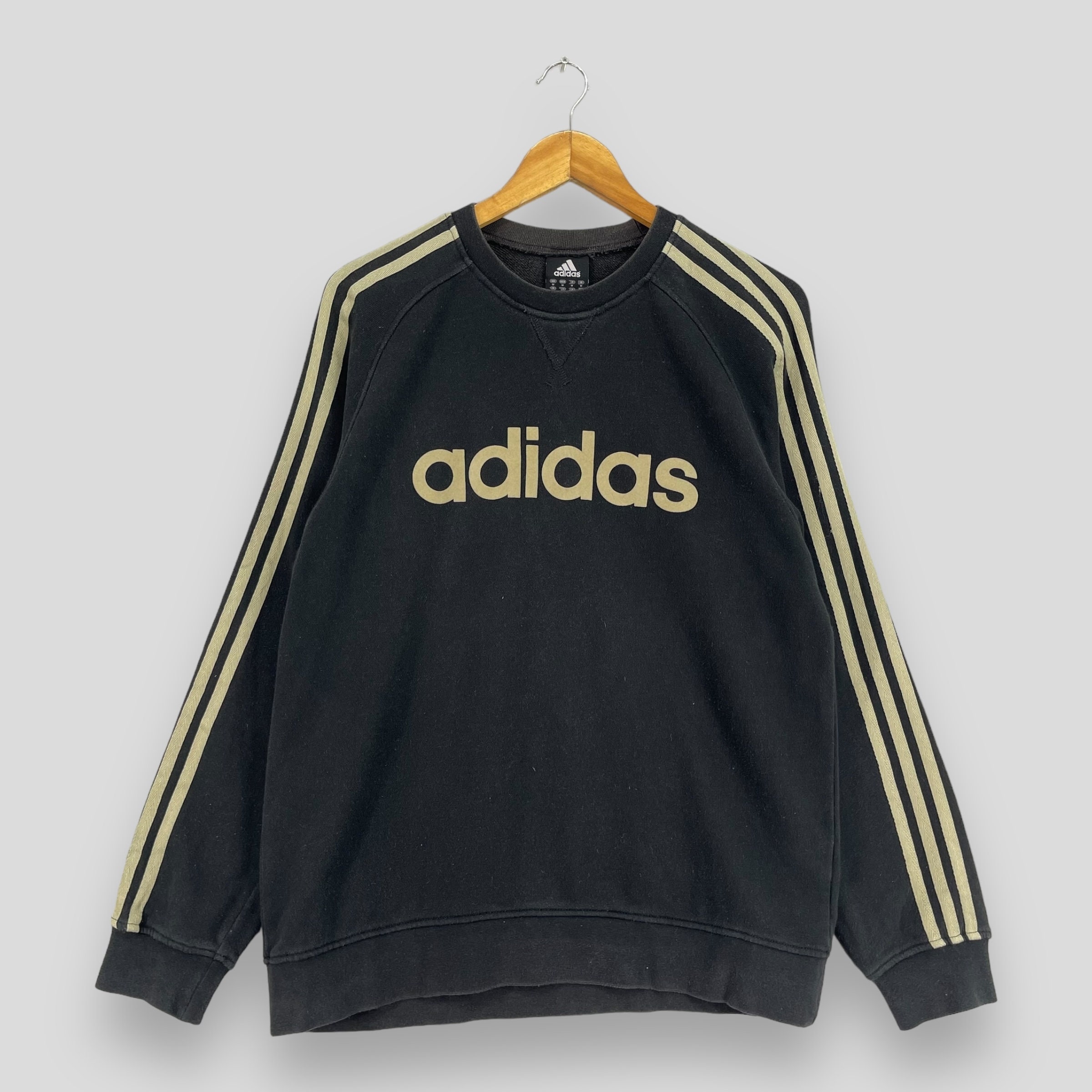 Vintage ADIDAS Sport Crewneck Sweatshirt Medium Y2K Adidas Three