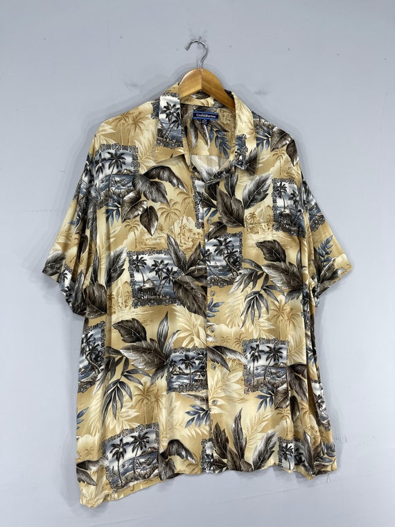 Vintage 90's Croft&Barrow Hawaii Rayon Shirt Xlar… - image 4