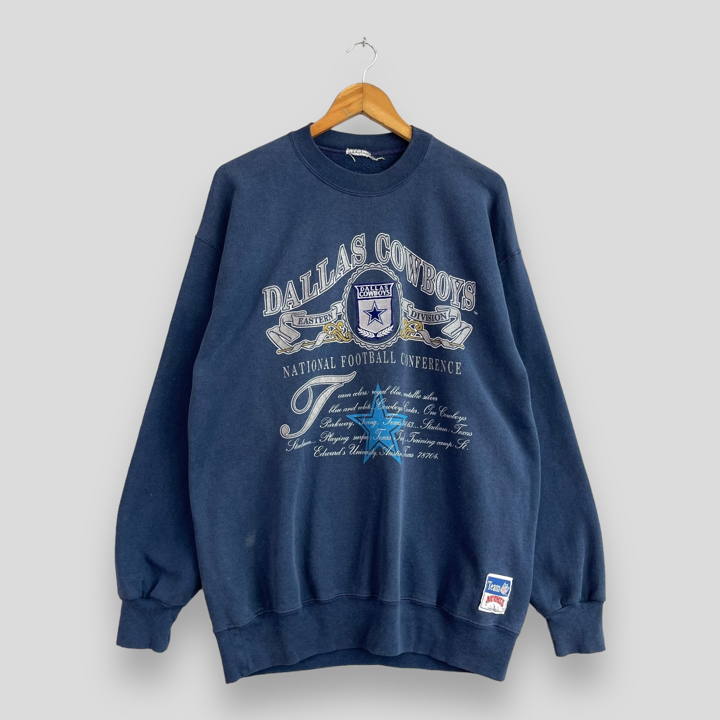 Vintage DALLAS COWBOYS Nfl Sweatshirt Crewneck Large 90