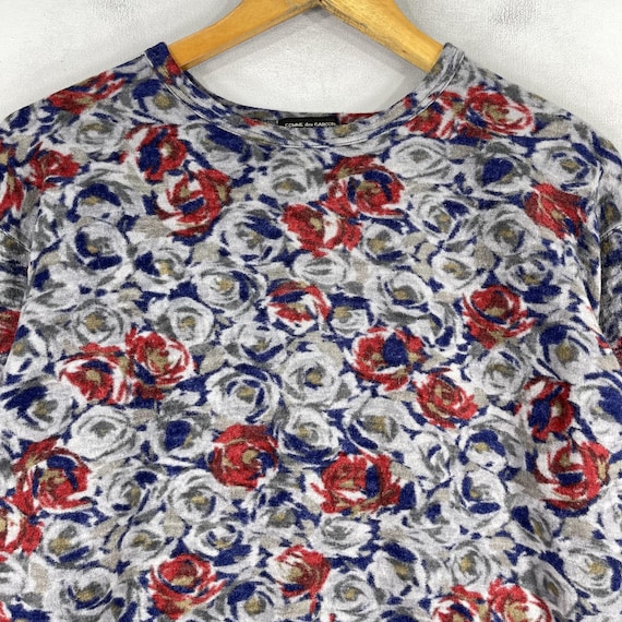 Vintage AD1988 COMME DES GARCONS Wool Blouse Small Designer Pop 