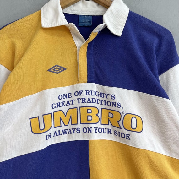 Vintage 90's UMBRO Polo Rugby Shirt Medium Umbro Sportswear