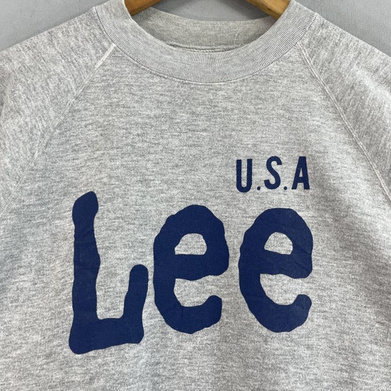 Vintage LEE Sweatshirt Crewneck Medium 90's Lee Usa Union Made