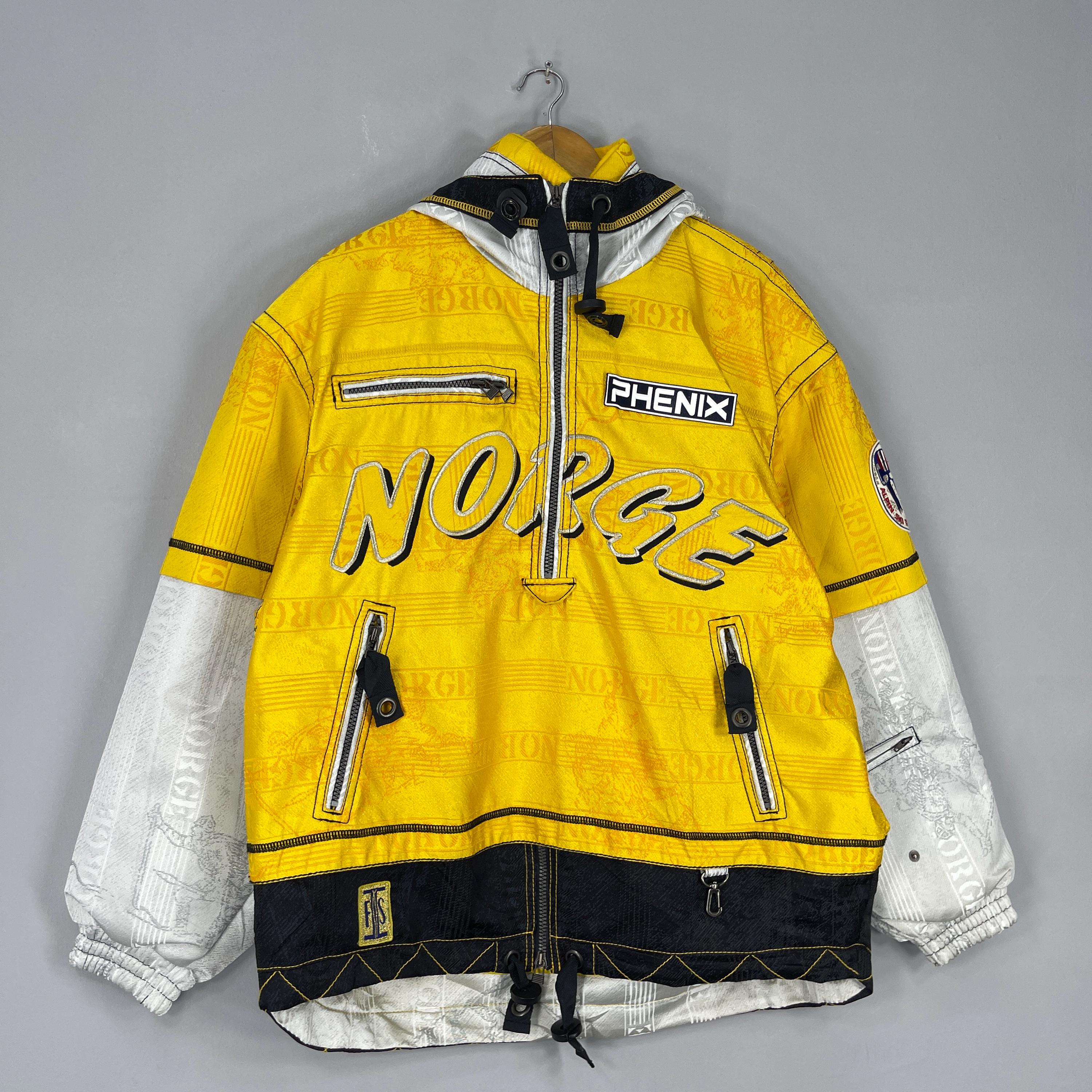 Vintage PHENIX Norway Alpine Ski Team Anorak Jacket Medium 1990s