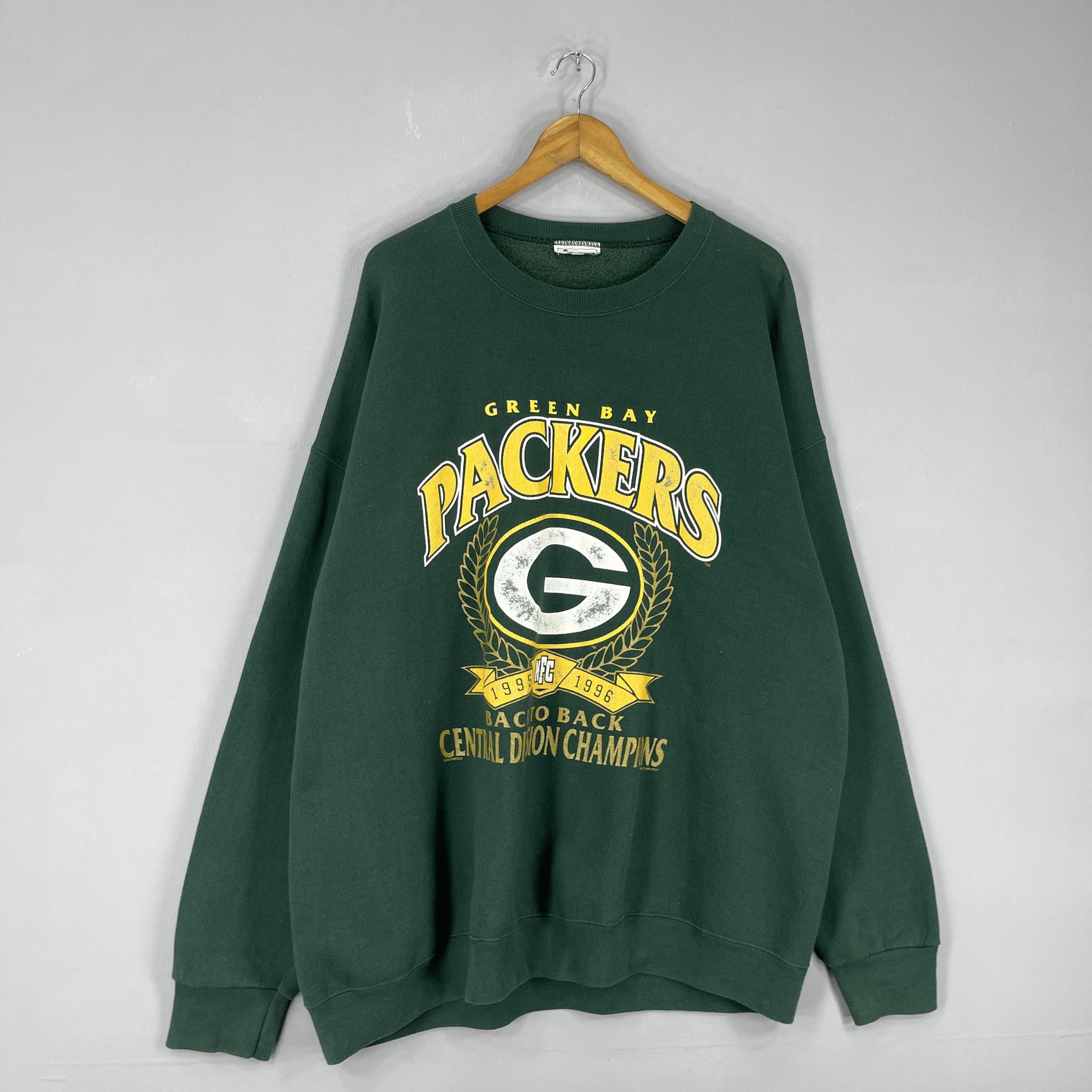 Vintage 90's Green Bay PACKERS Sweatshirt Oversized Nutmeg Back to