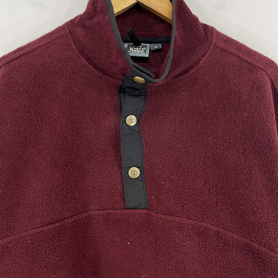 Vintage WOOLRICH Fleece Jacket Medium 90's Woolrich Made in