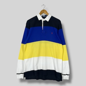 Vintage 90s POLO by Ralph Lauren Brown and White Striped L