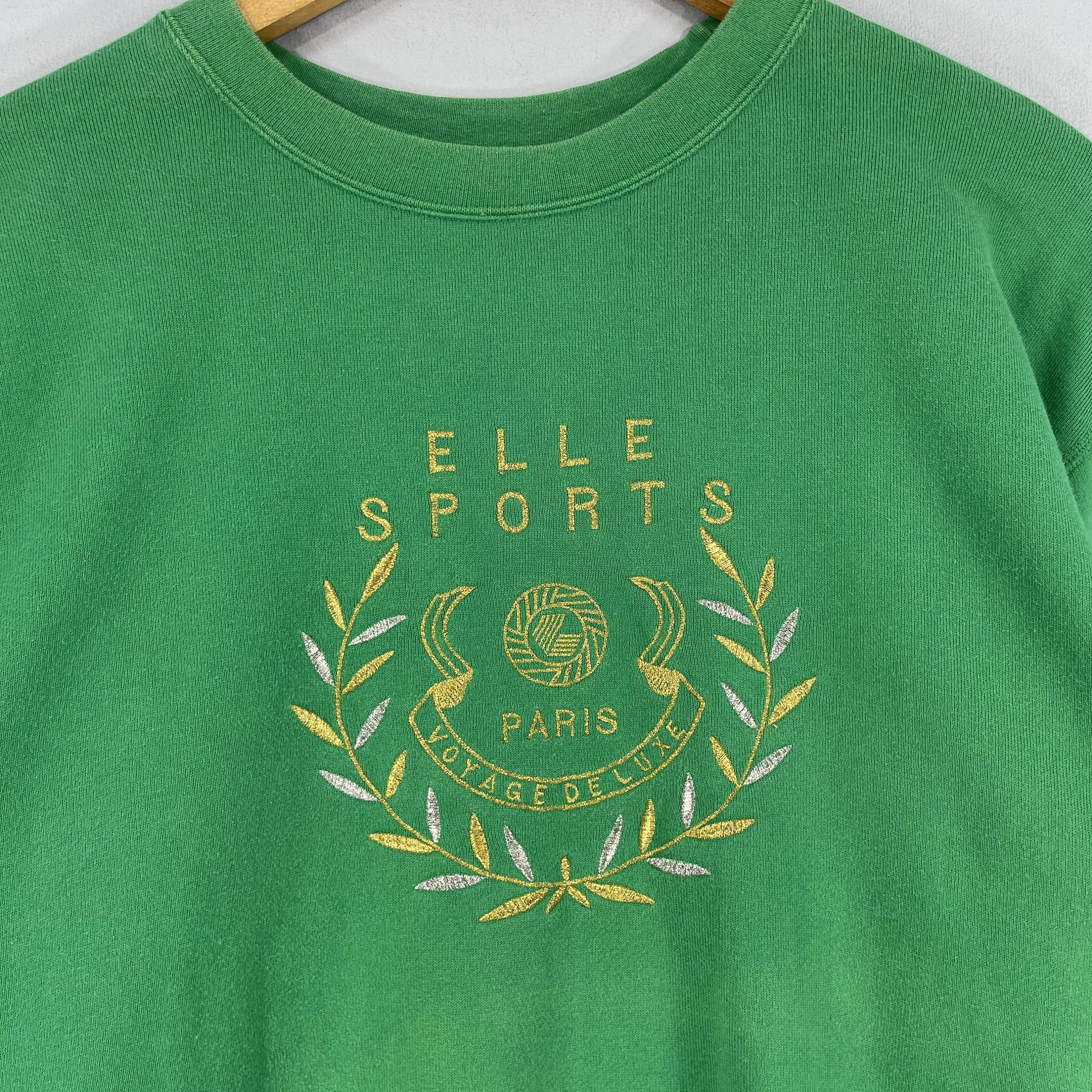 Vintage 1990s ELLE SPORTS Crewneck Sweatshirt Women Medium Elle