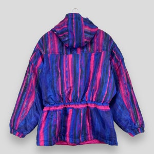 Vintage 90s Ellesse Crazy Pattern Ski Retro Jacket L XL