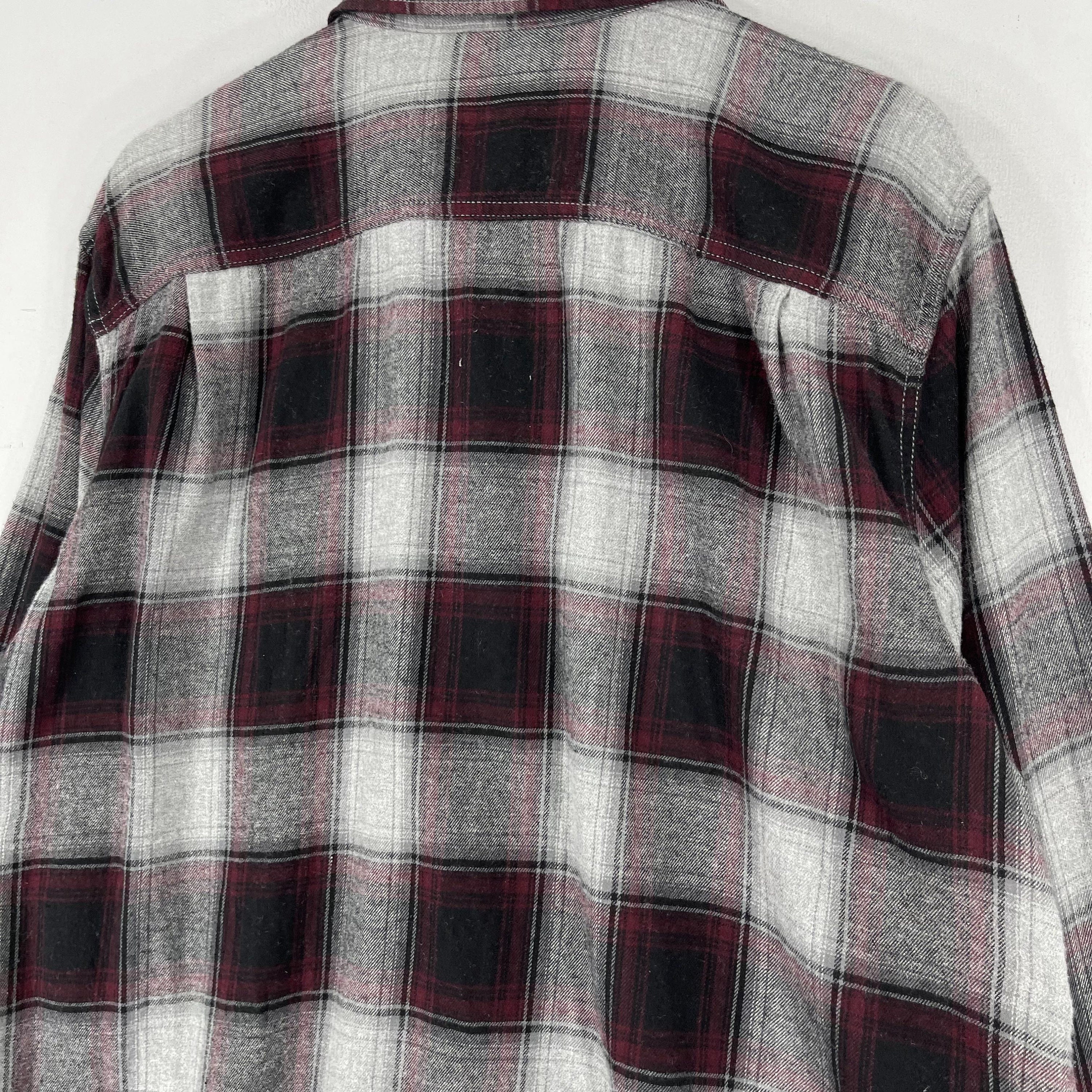 FADED GLORY Checkered Flannel Xlarge Vintage Y2K Plaid