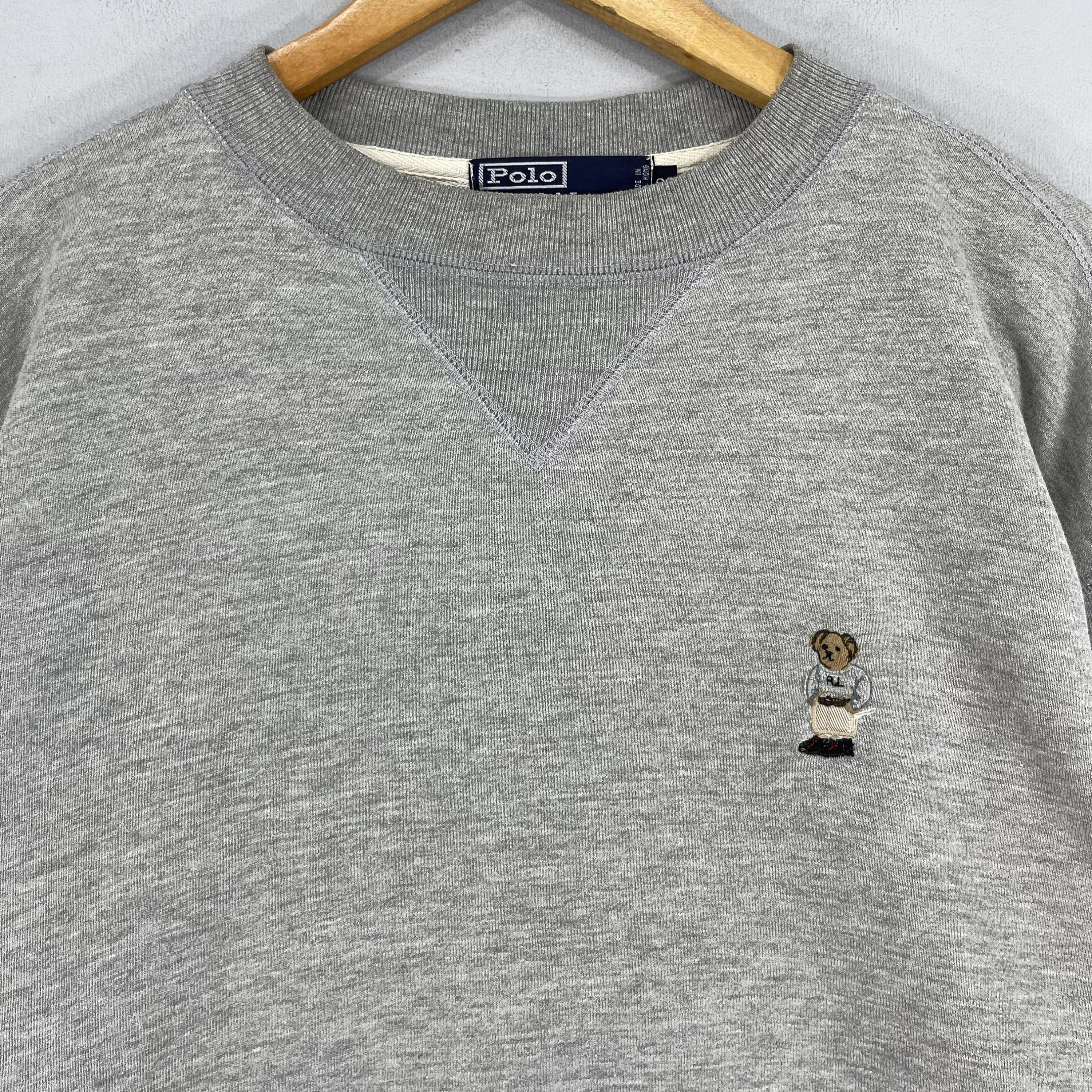 \"90s ラルフローレン\" crewneck sweatshirt 7f グレー POLO RALPH LAUREN - Women Arctic Fleece Knit Long Sleeve