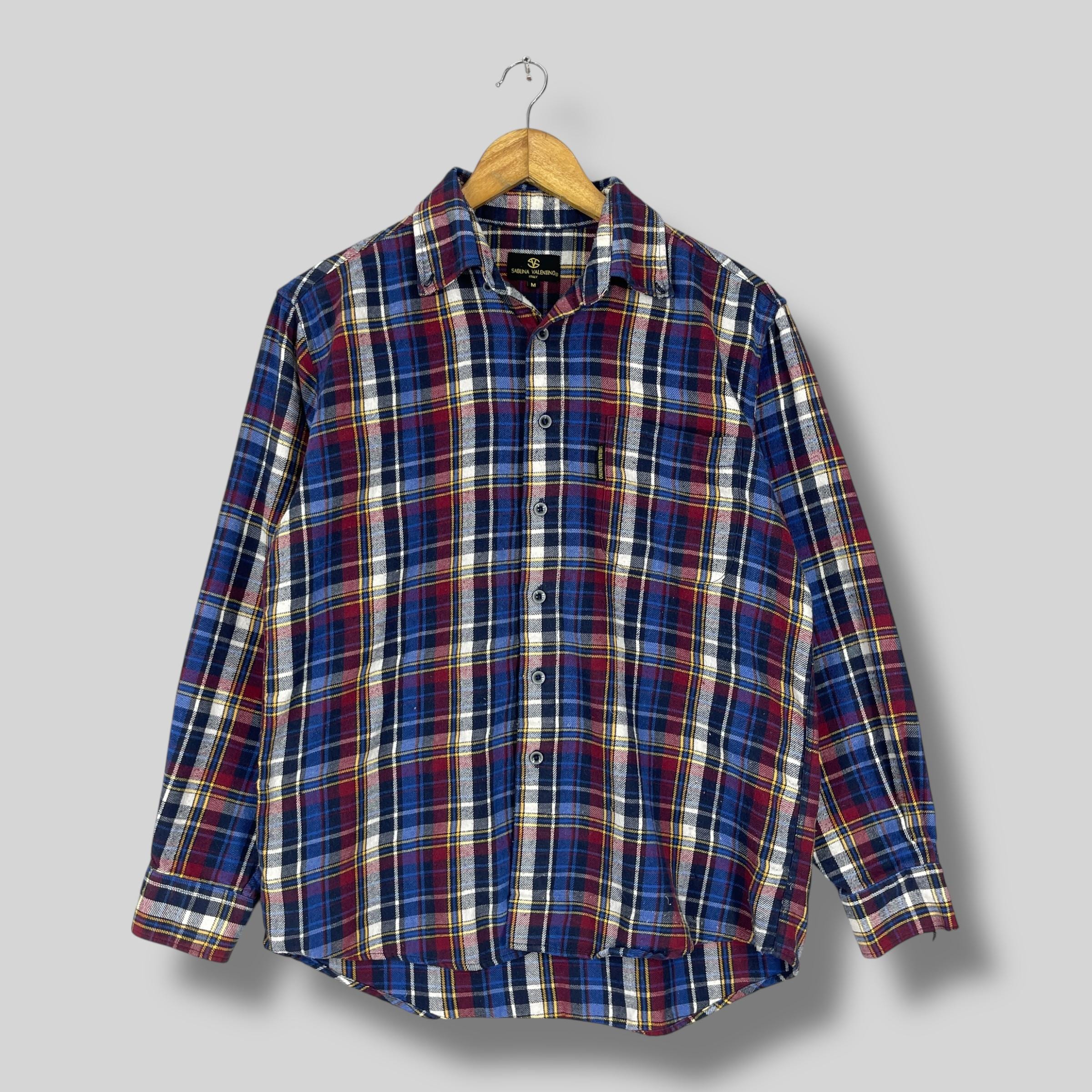 VALENTINO シャツ　総柄 Vintage 90's SABLINA VALENTINO Flannel Shirt Medium Plaid