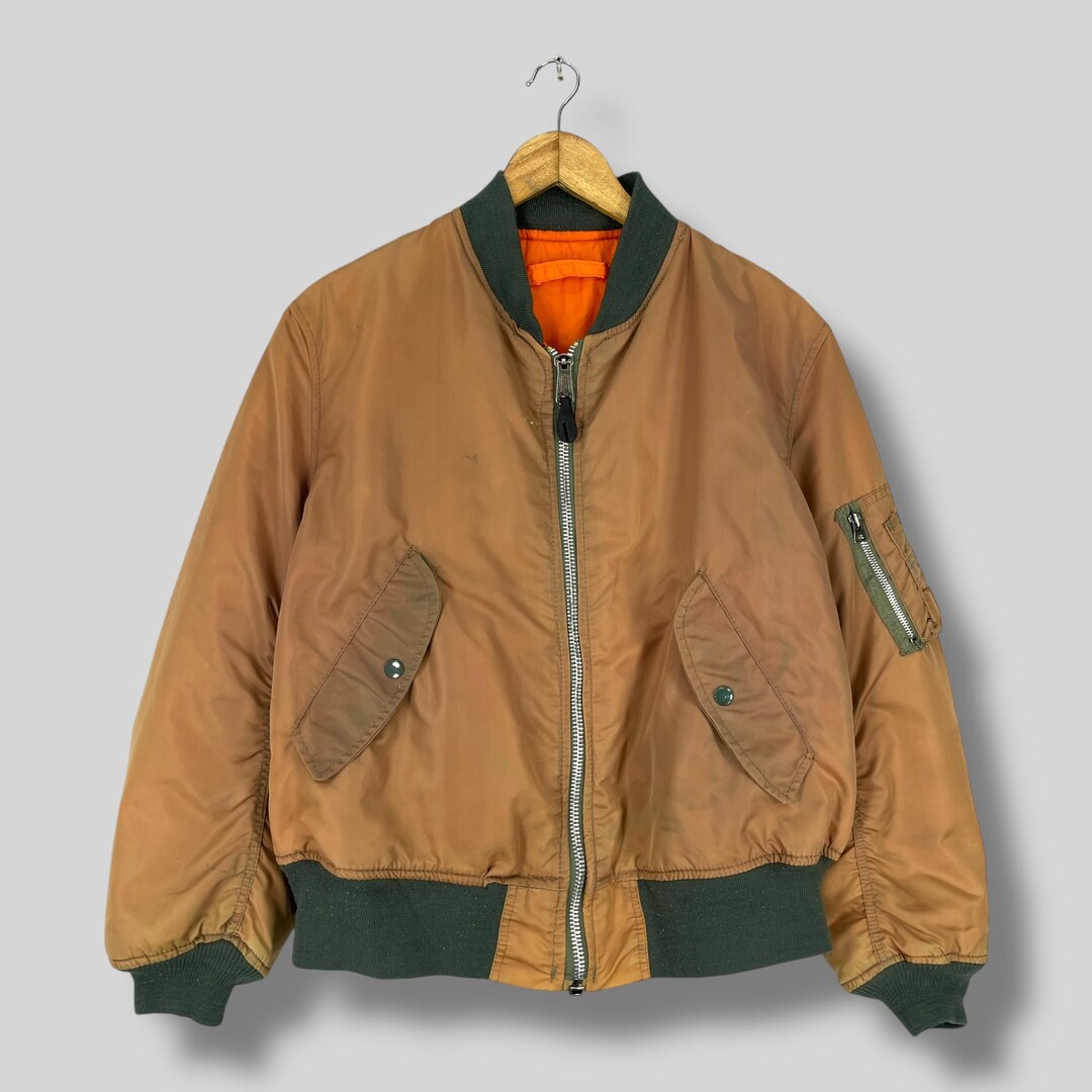 ALPHA INDUSTRIES Bomber Flight Jacket Medium Vintage 80's