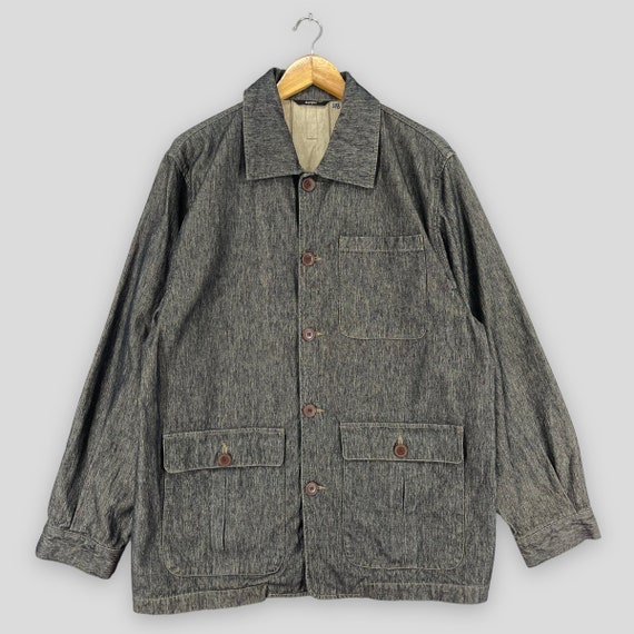 Vintage ZIPPO Denim Workers Jacket Large 1990s Workwear Frenchwork