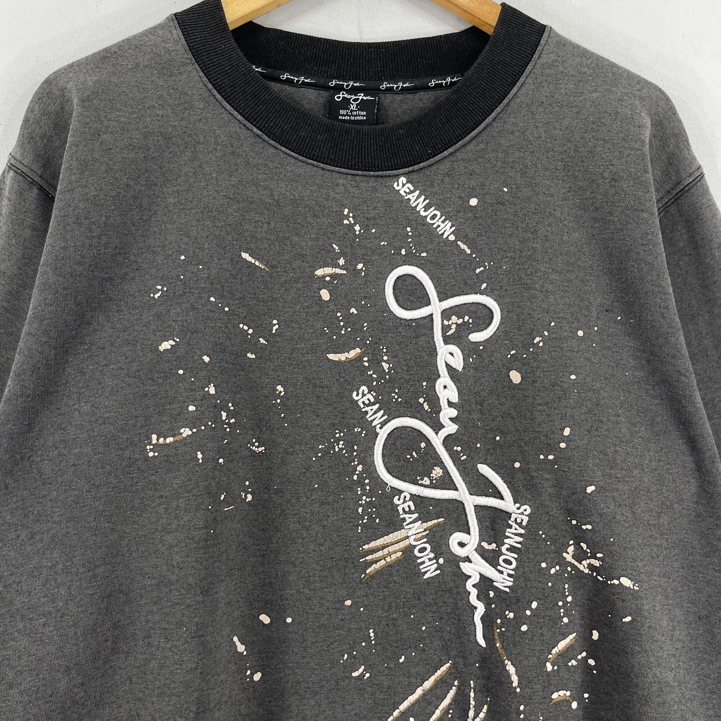 SEAN JOHN Hip Hop Crewneck Sweatshirt Medium Vintage 1990s Sean 