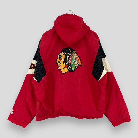 Vintage 90s CHICAGO BLACKHAWKS Bomber Jacket Large Starter Nhl American Hockey Team Sportswear Blackhawks Back Hit Heavy Hoodie Coat Size L Etsy Ireland