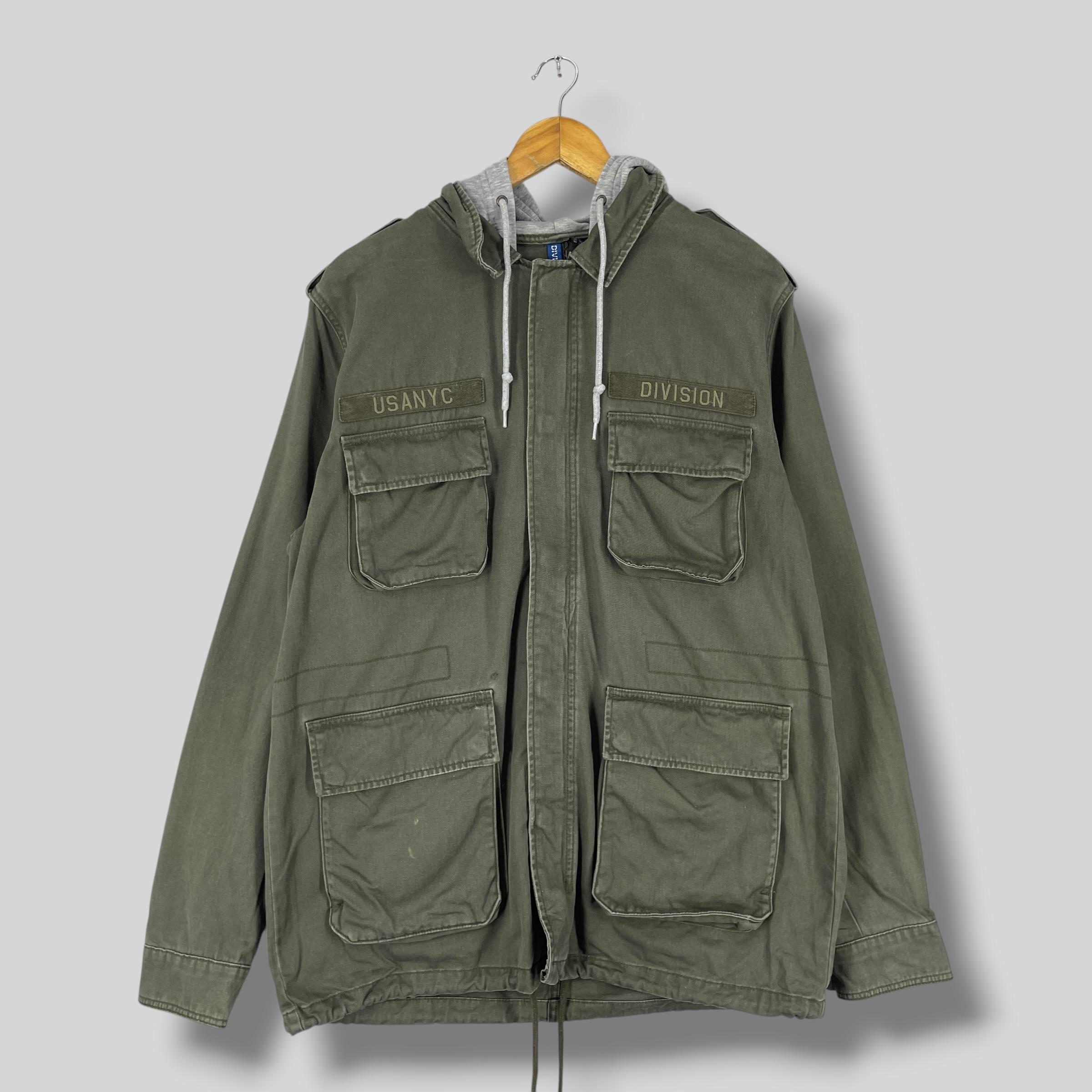 Vintage Y2K Japanese Brand Divided Field Jacket Large Military