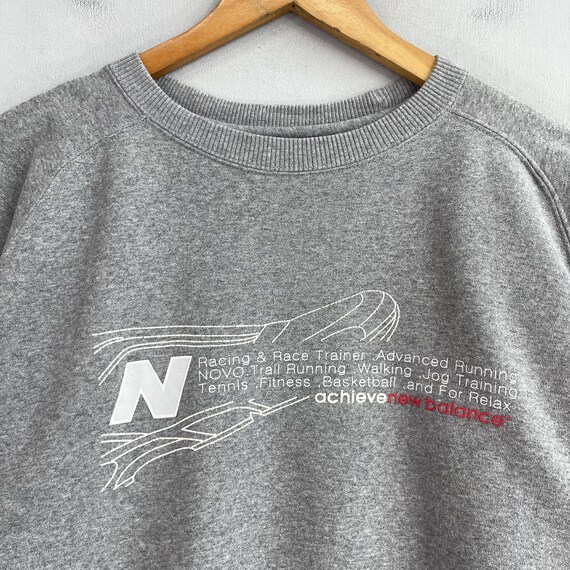★★New Balance★★ Flying Tigers Heavyweight Sweatshirt Gre Vintage NEW BALANCE Crewneck Sweatshirt Medium Y2K New