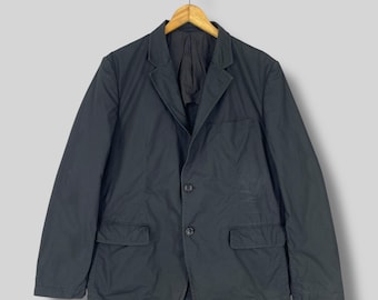 Vintage COMME DES GARCONS Blazer Medium Vintage 1990s Comme Des Japan Elegante Chaqueta Casual Cdg Homme Plus Blazer Abrigo Botones Negros Talla M