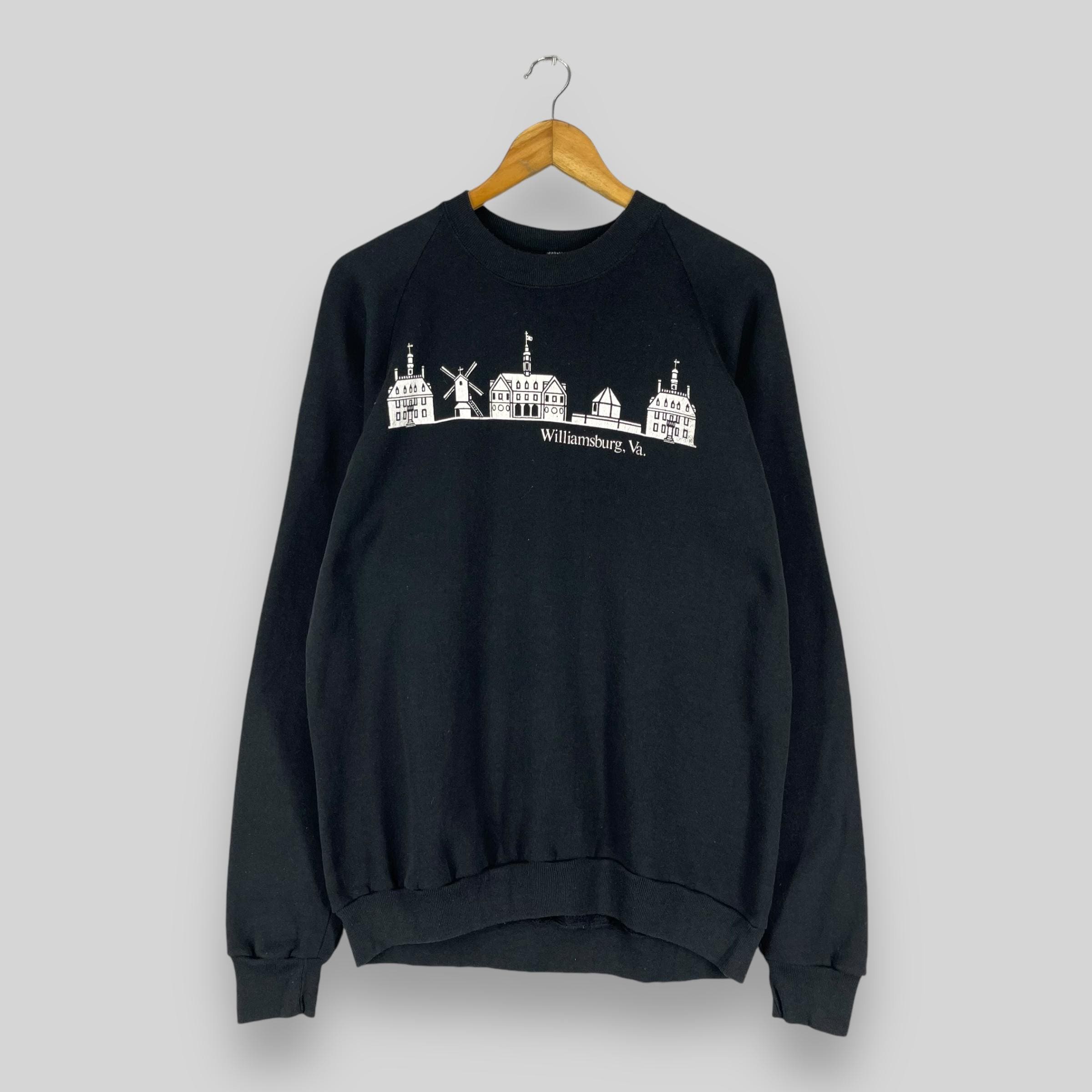 Vintage 90's WILLIAMSBURG Crewneck Sweatshirt Medium Jerzees
