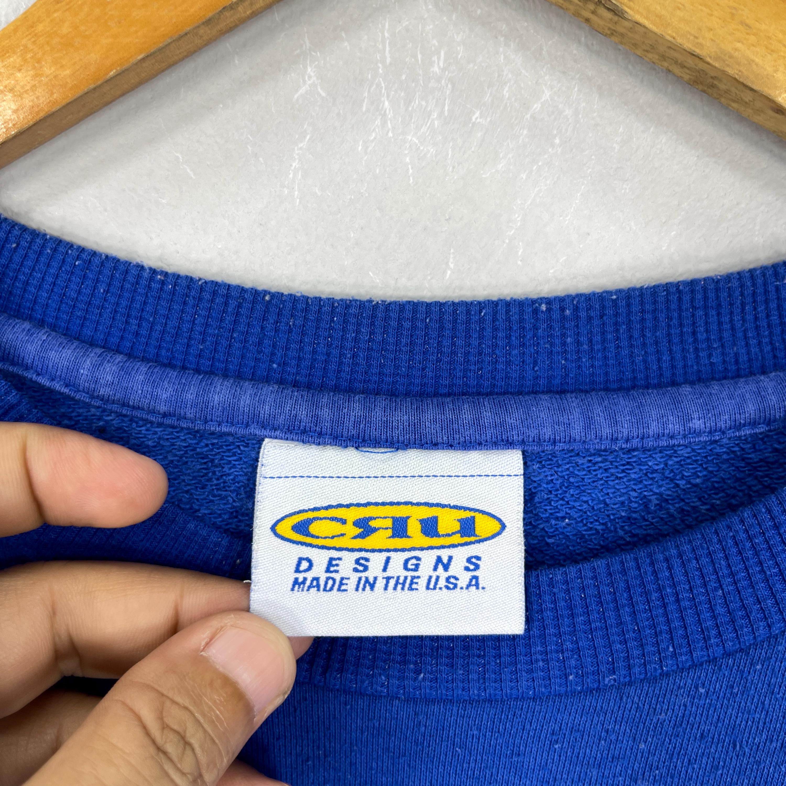 ヴィンテージ 90 年代 CRU DESIGN クルーネック スウェットシャツ 