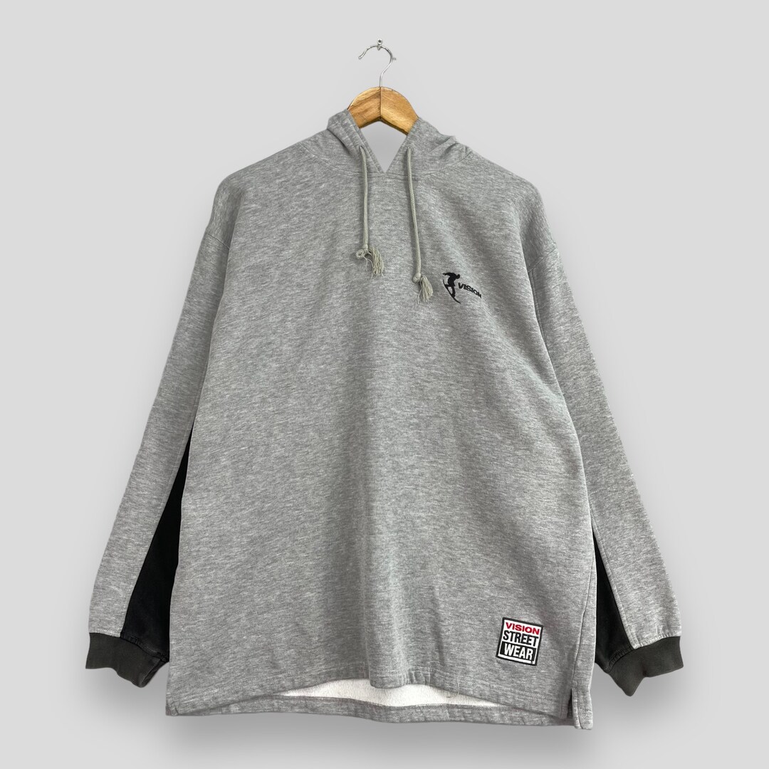 Vintage VISION STREET WEAR Pullover Hoodie Xlarge 90's Vision