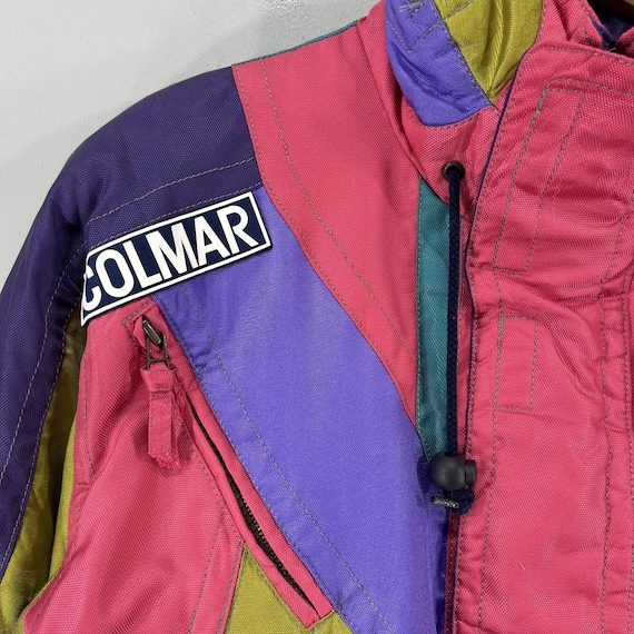 Vintage 1990s COLMAR Ski Jacket Medium Colmar Ski Wear Multicolor