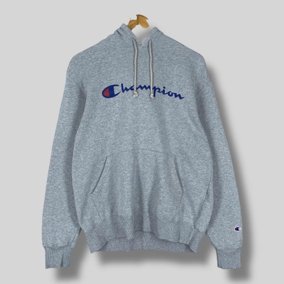 CHAMPION Pullover Hoodie Medium Vintage Y2K Champion Big Logo