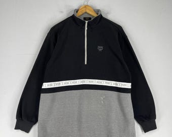 パーカー・フーディ MCM Black stretch polyester blend sweatshirt MCM Men's Classic Logo Fleece Hoodie Sweatshirt sz S Black