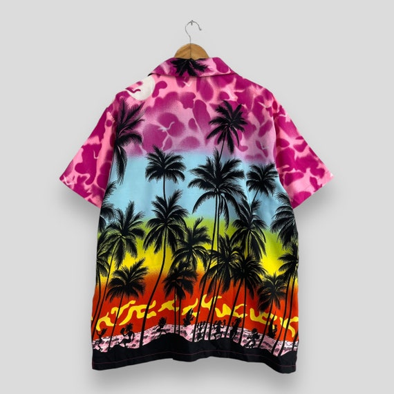 Vintage Y2K KING KAMEHA Hawaii Polyester Shirt Xl… - image 8