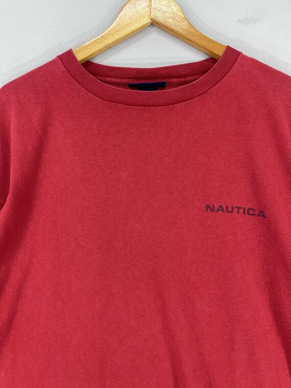 Vintage 1990s NAUTICA Sailing Tshirt Large Nautic… - image 5