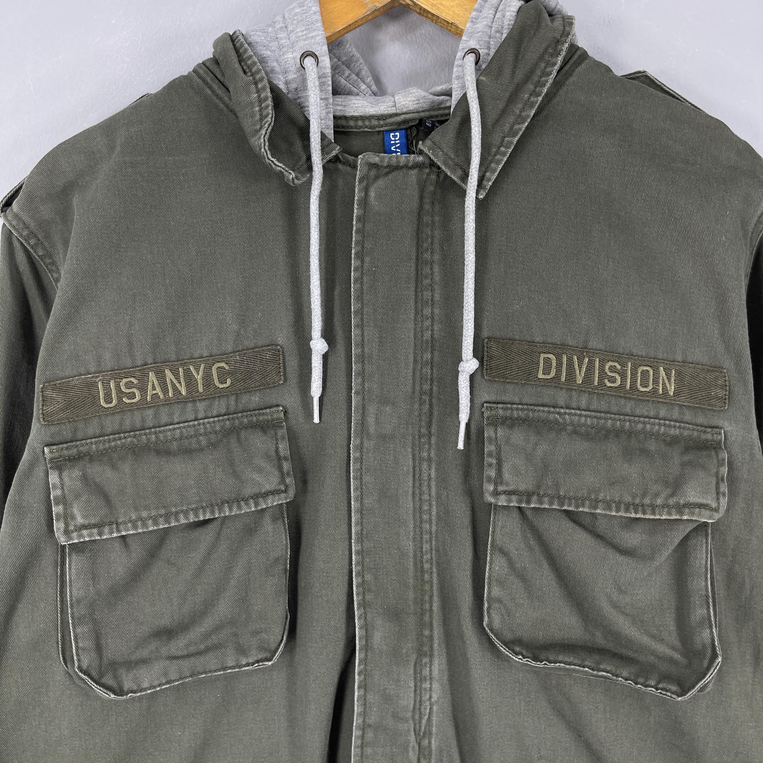 Vintage Y2K Japanese Brand Divided Field Jacket Large Military