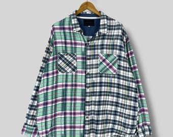 Chemise en flanelle vintage The North Gallery de l'an 2000