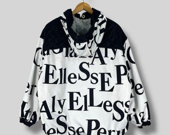 ellesse エレッセ ファー付き ヴィンテージ スキーウェア シルバー M ヴィンテージ 1990 年代 ELLESSE BEAR スキージャケット L エレッセ