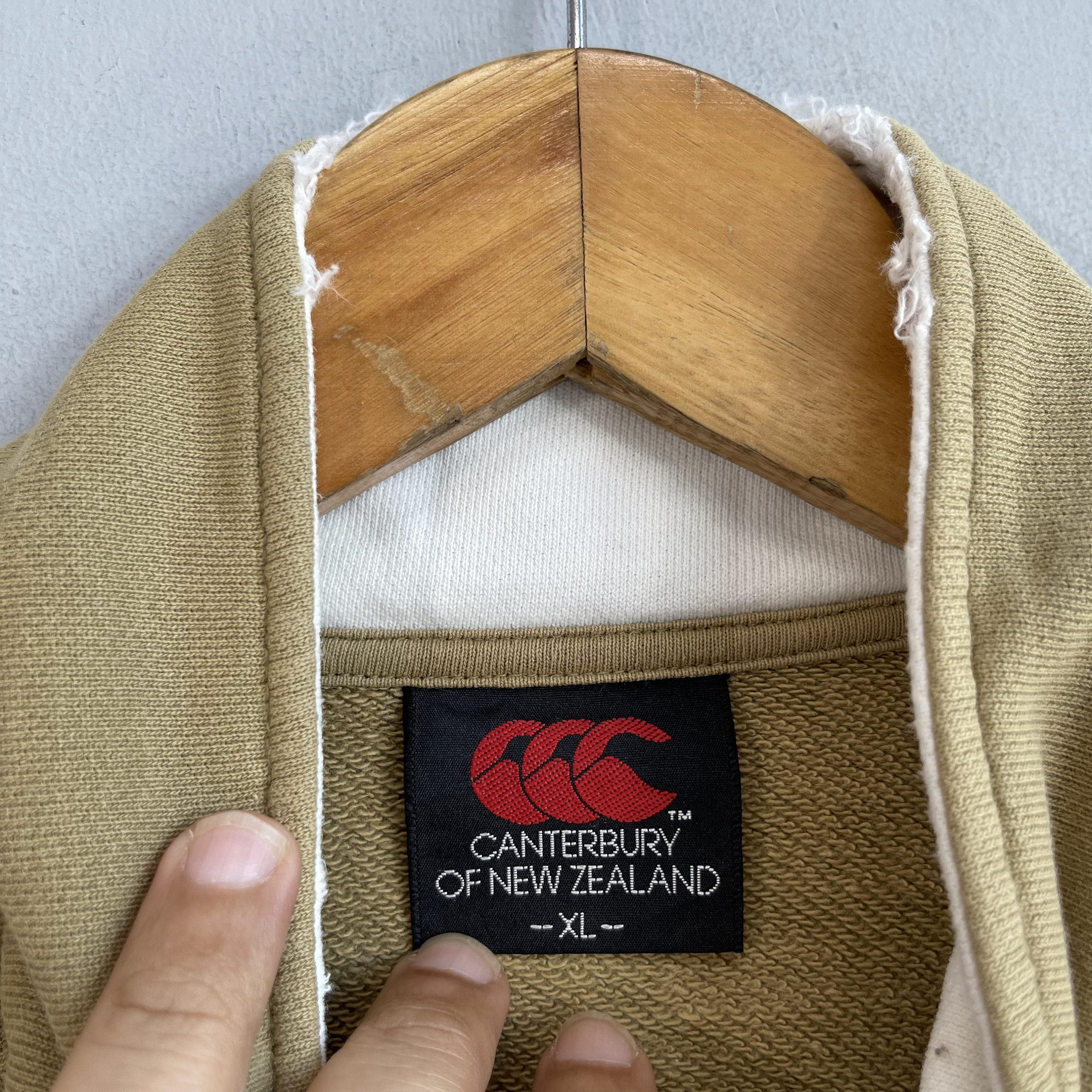 CANTERBURY New Zealand Rugby Half Zipper Sweater Xlarge Canterbury