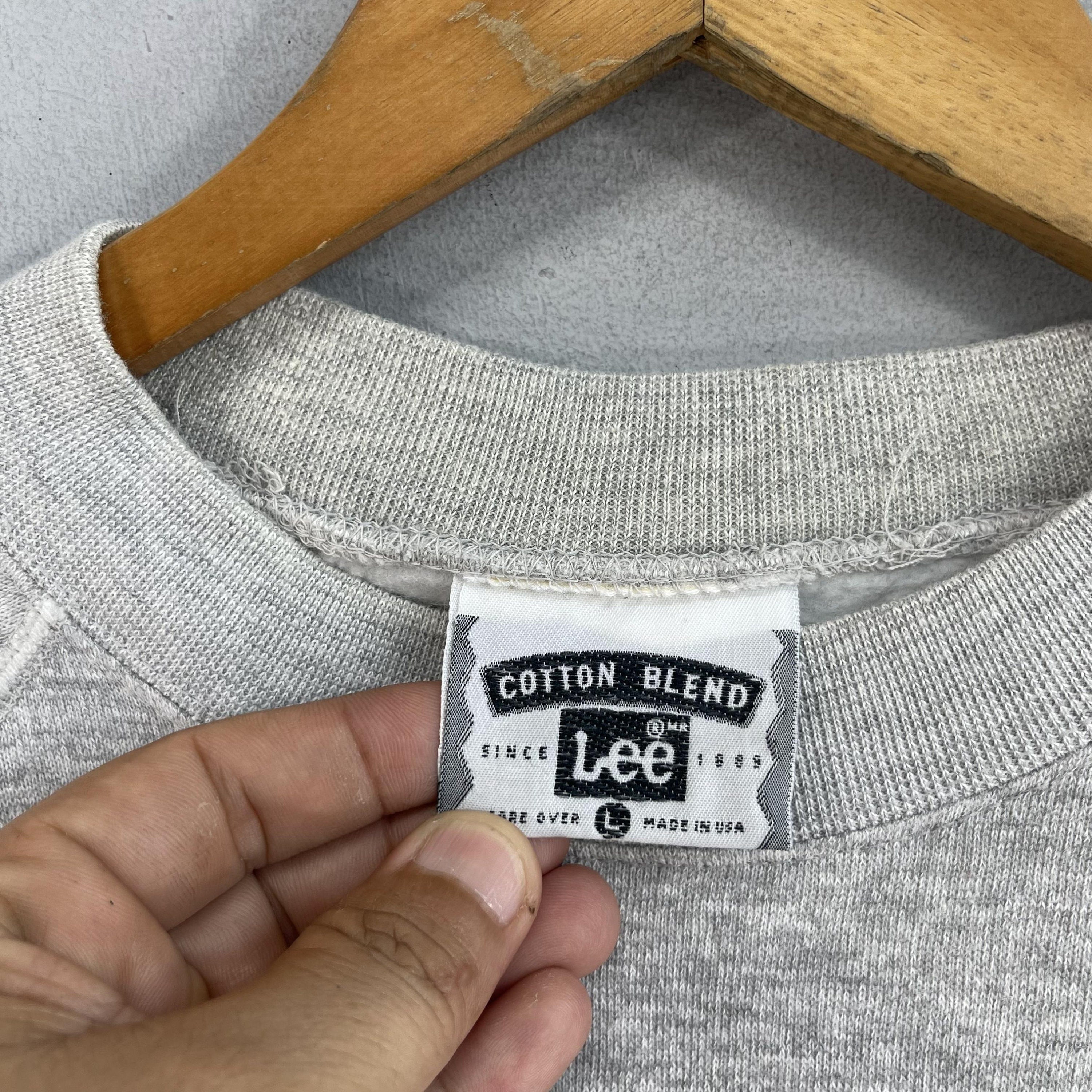 Vintage LEE Sweatshirt Crewneck Medium 90's Lee Usa Union Made