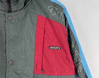 Vintage DESCENTE Ski Jacket Large Descente Racing Team Spellout