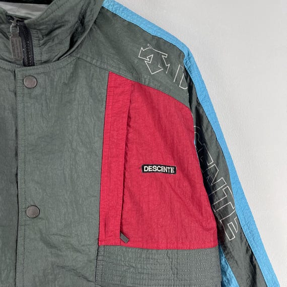 Vintage DESCENTE Ski Jacket Large Descente Racing Team Spellout