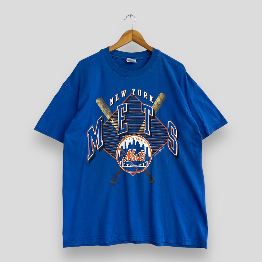 Vintage 1990s NEW YORK METS Mlb Tshirt Large Hanes American