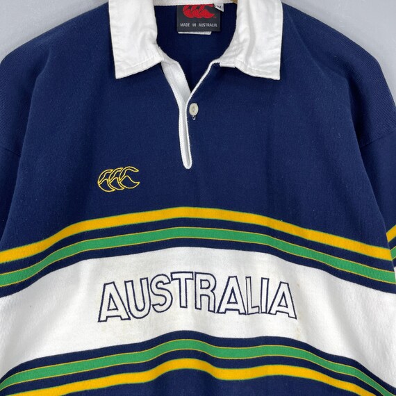 Vintage 90's CANTERBURY Australia Rugby Shirt Medium Canterbury